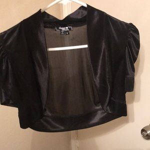 Black bolero top